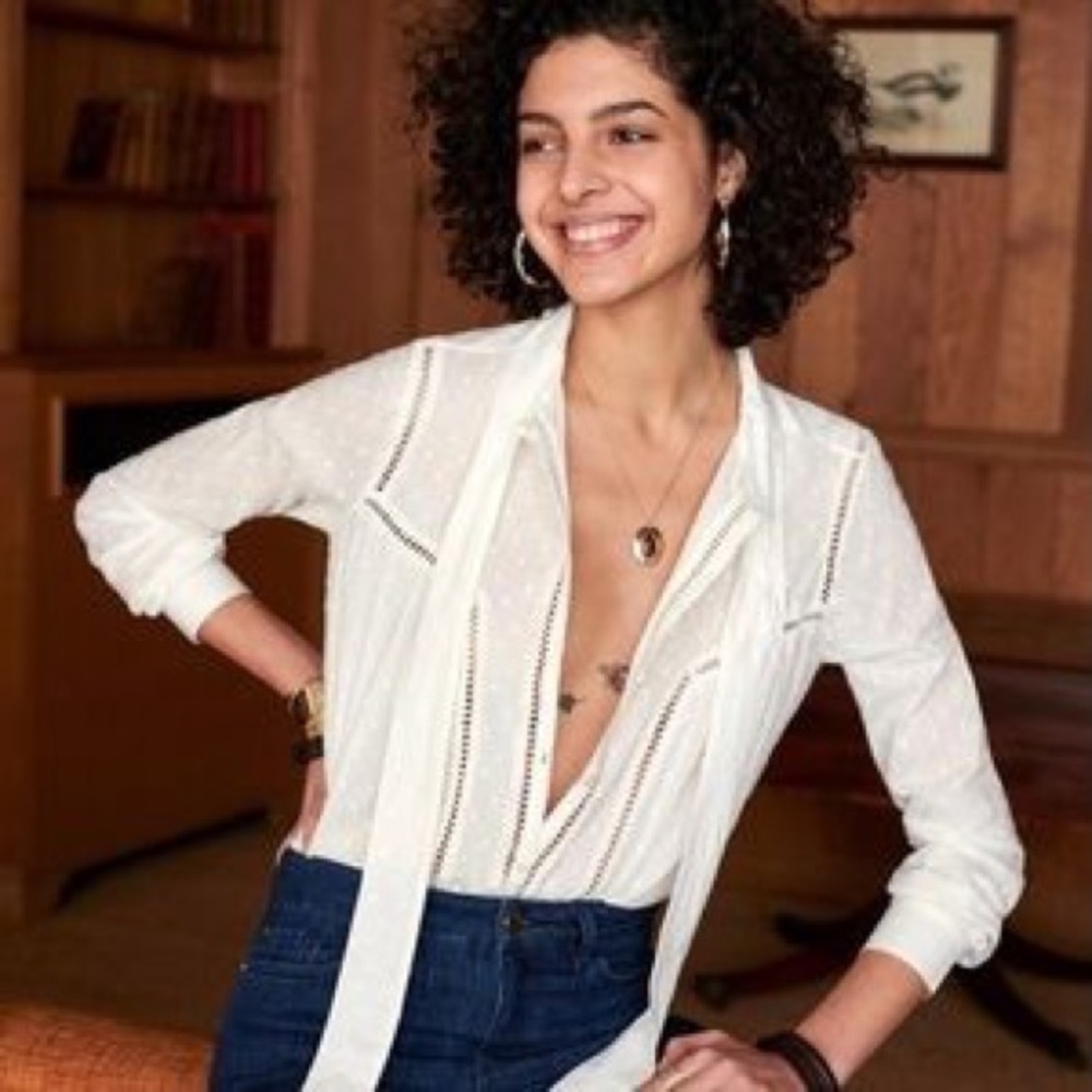 LAST CHANCE: NWT SEZANE Calista Shirt Sz US 8 - Picture 1 of 4